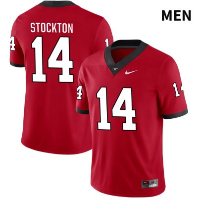 Men's Georgia Bulldogs NCAA #14 Gunner Stockton Nike Stitched Red NIL 2022 Authentic College Football Jersey WLW3254EP